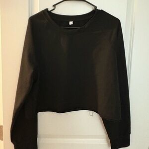 Black Women's Cropped Sweatshirt